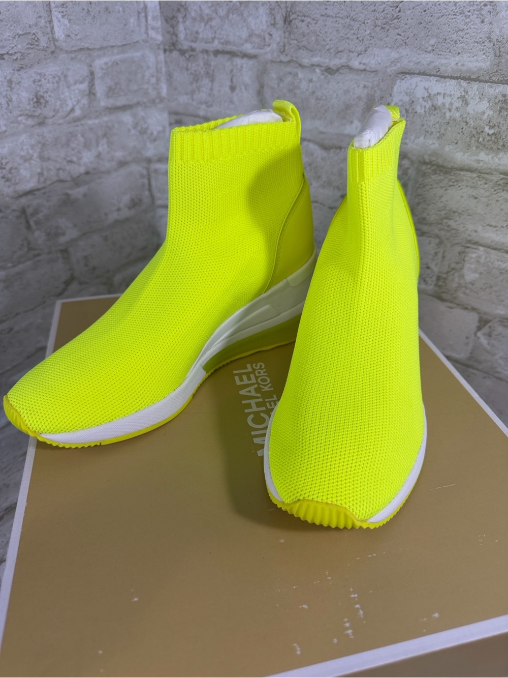 MICHAEL Michael Kors Neon Yellow Sneakers Women’s Size 5.5 — NIB